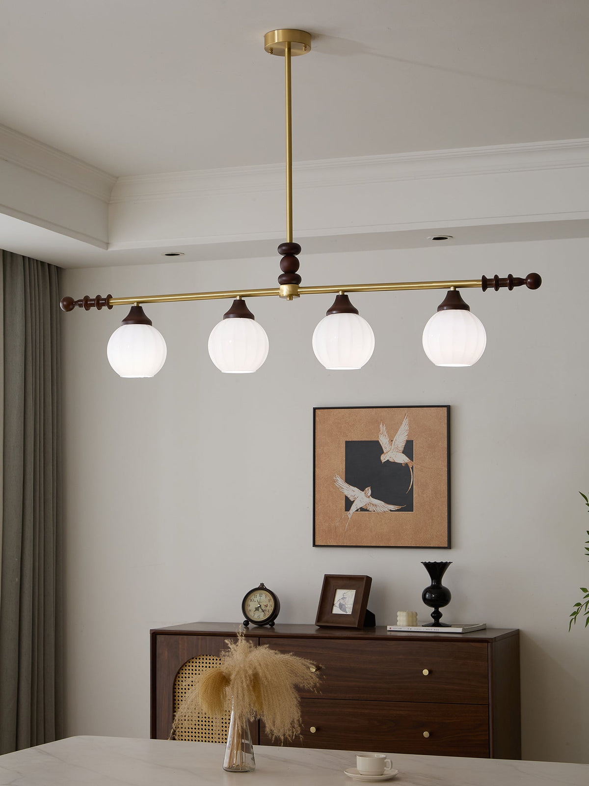 Vosole Kronleuchter im traditionellen Vintage-Stil aus Holz