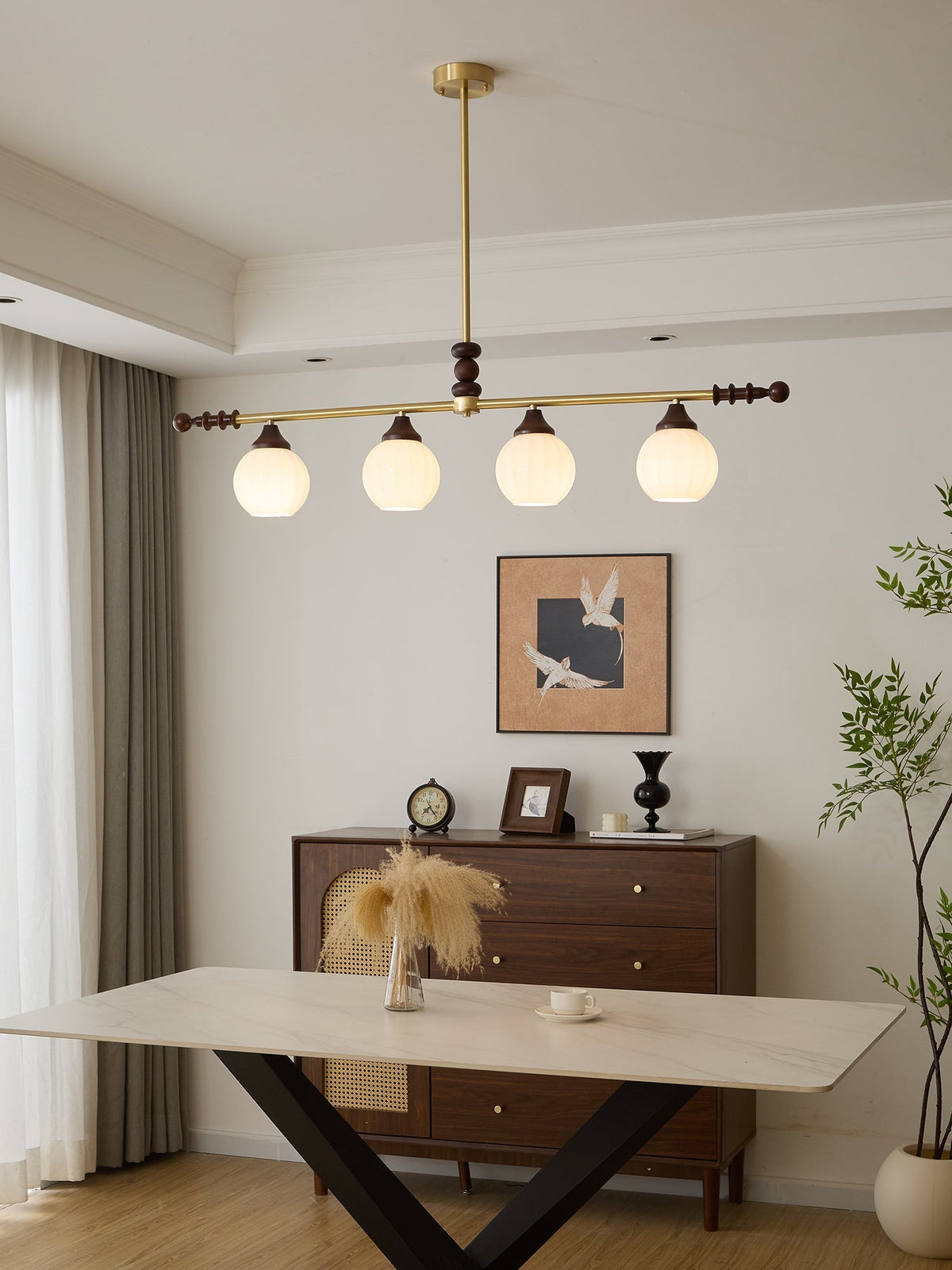 Vosole Kronleuchter im traditionellen Vintage-Stil aus Holz