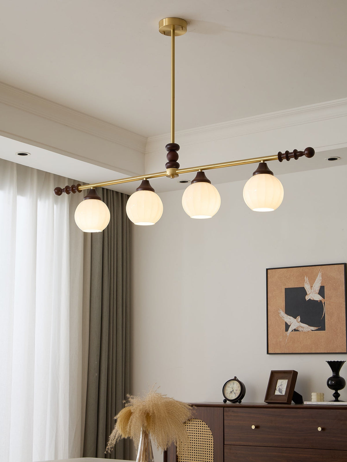 Vosole Kronleuchter im traditionellen Vintage-Stil aus Holz