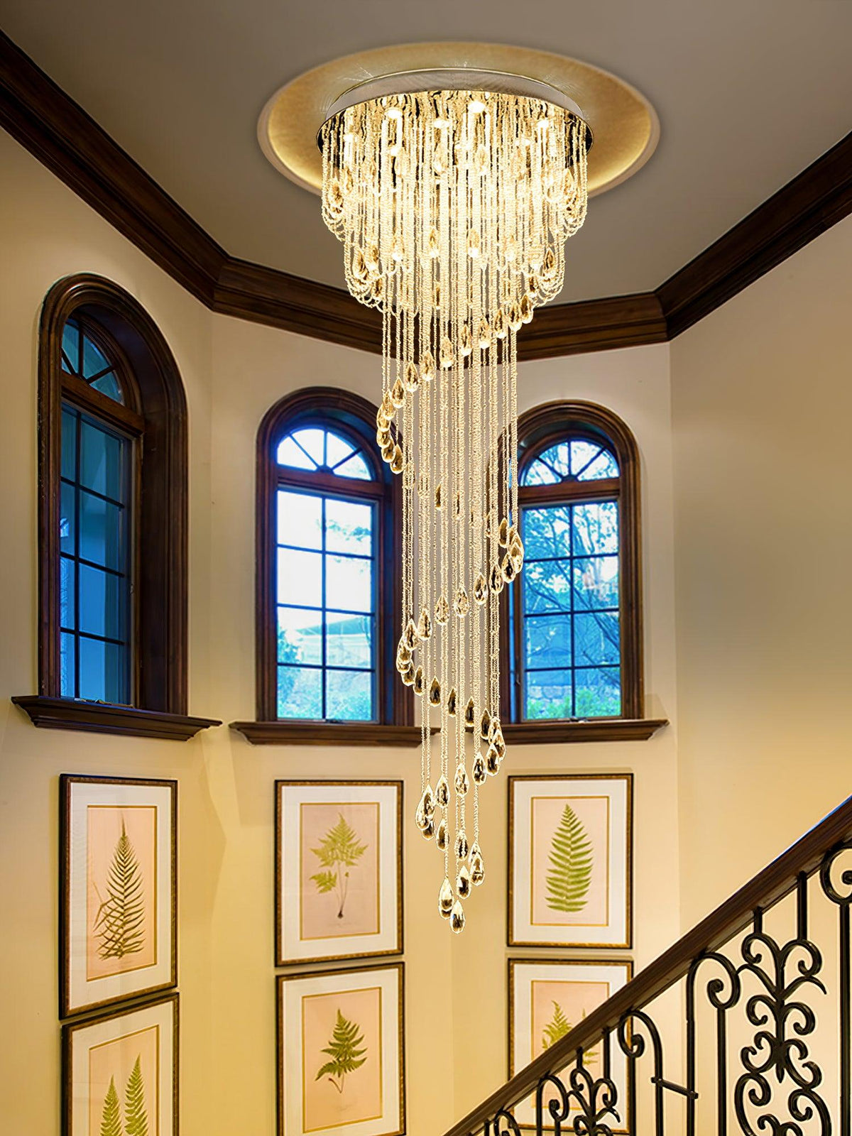 Evlaeia Kronleuchter im postmodernen Luxus-Stil aus Kristall