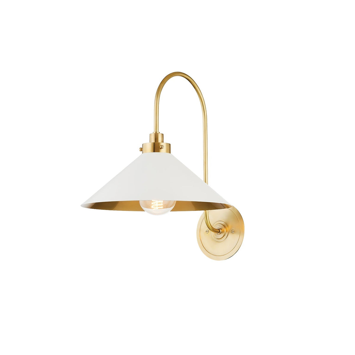 Soliaria Messing-Wandleuchte