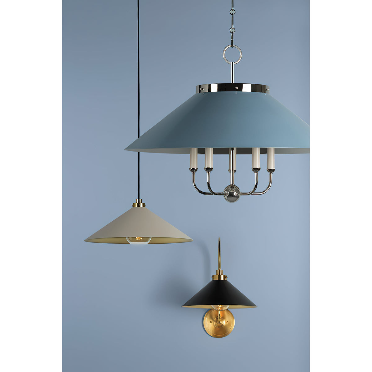 Soliaria Messing-Wandleuchte