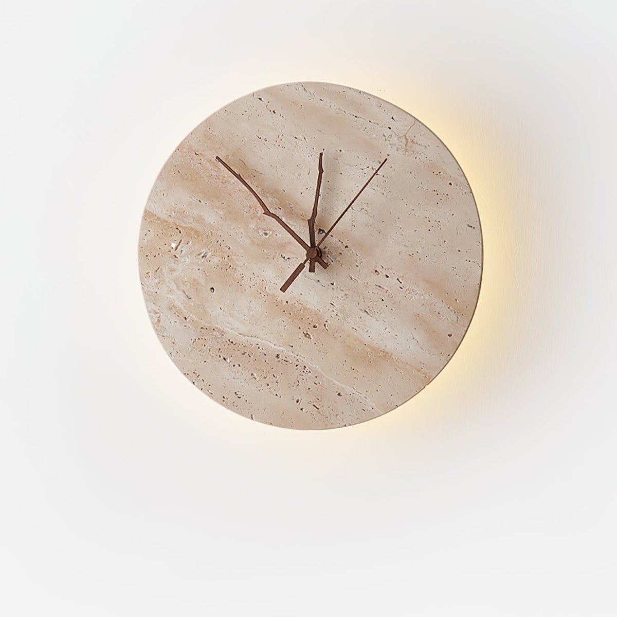 Nororielle Minimalistische Wandleuchte aus Travertin in Gelb