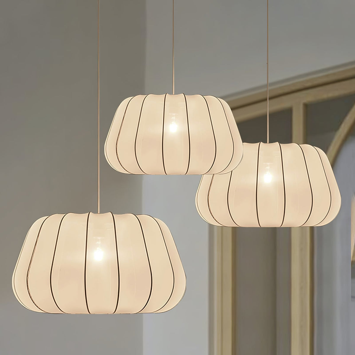 Zenell Elegance Cloud-Stoff-Pendelleuchte