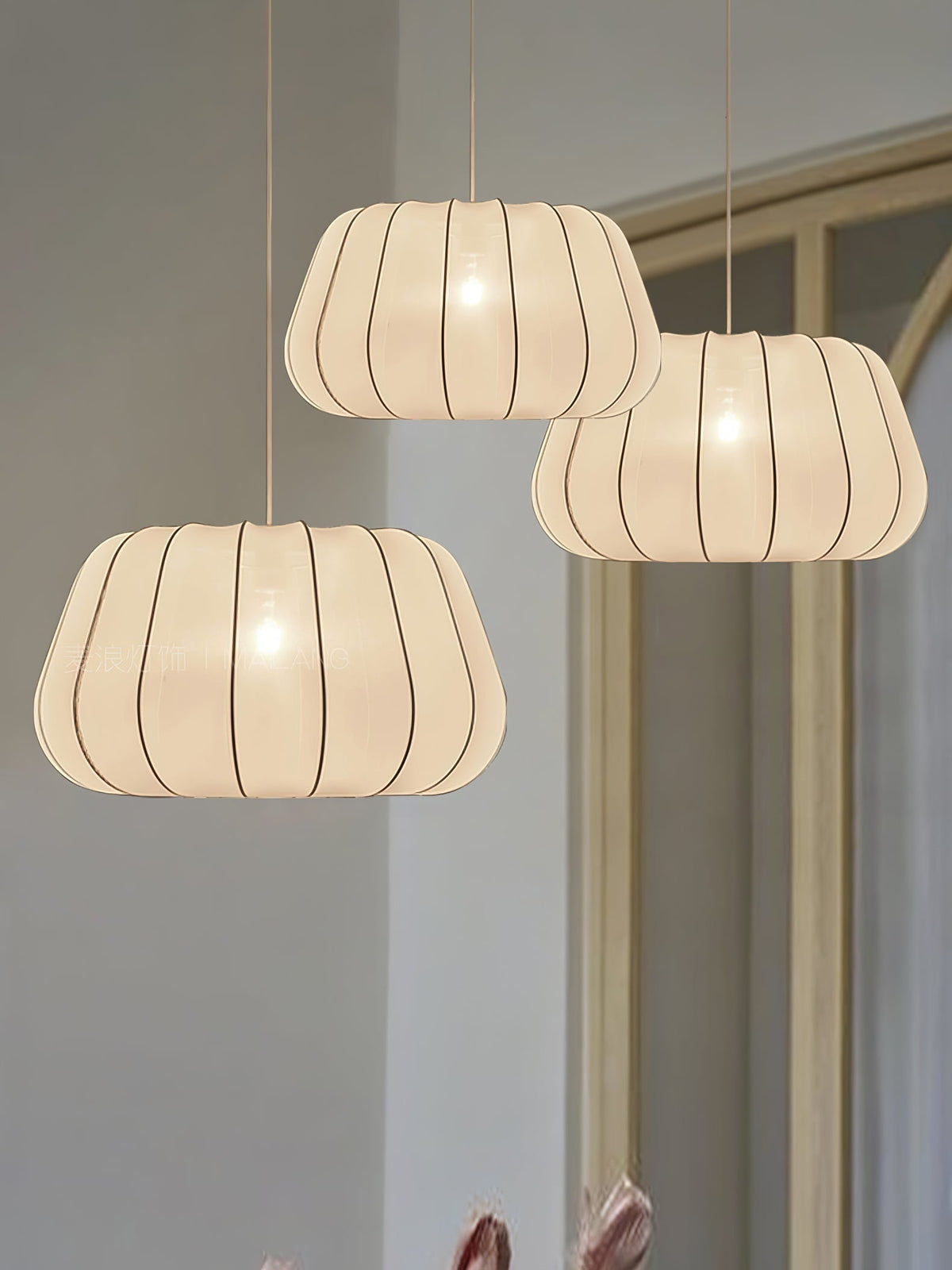 Zenell Elegance Cloud-Stoff-Pendelleuchte