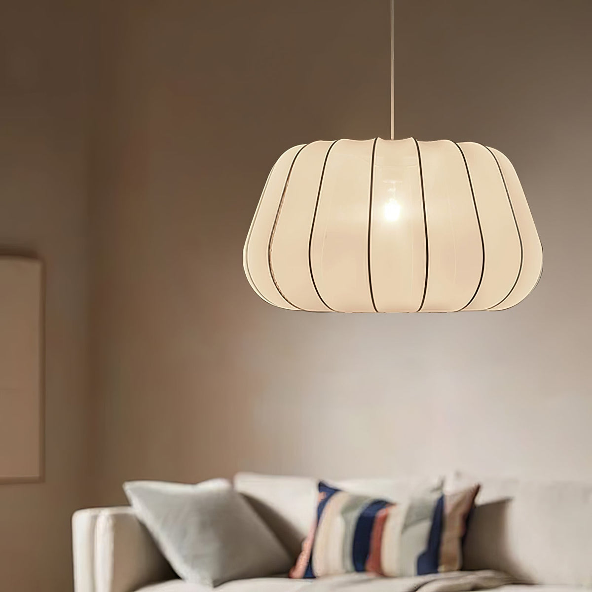 Zenell Elegance Cloud-Stoff-Pendelleuchte