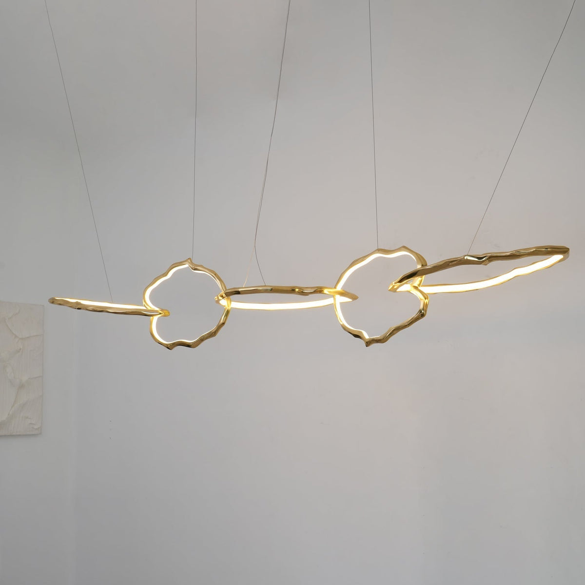 Aballs Kronleuchter Cloud Rings Series in Messing