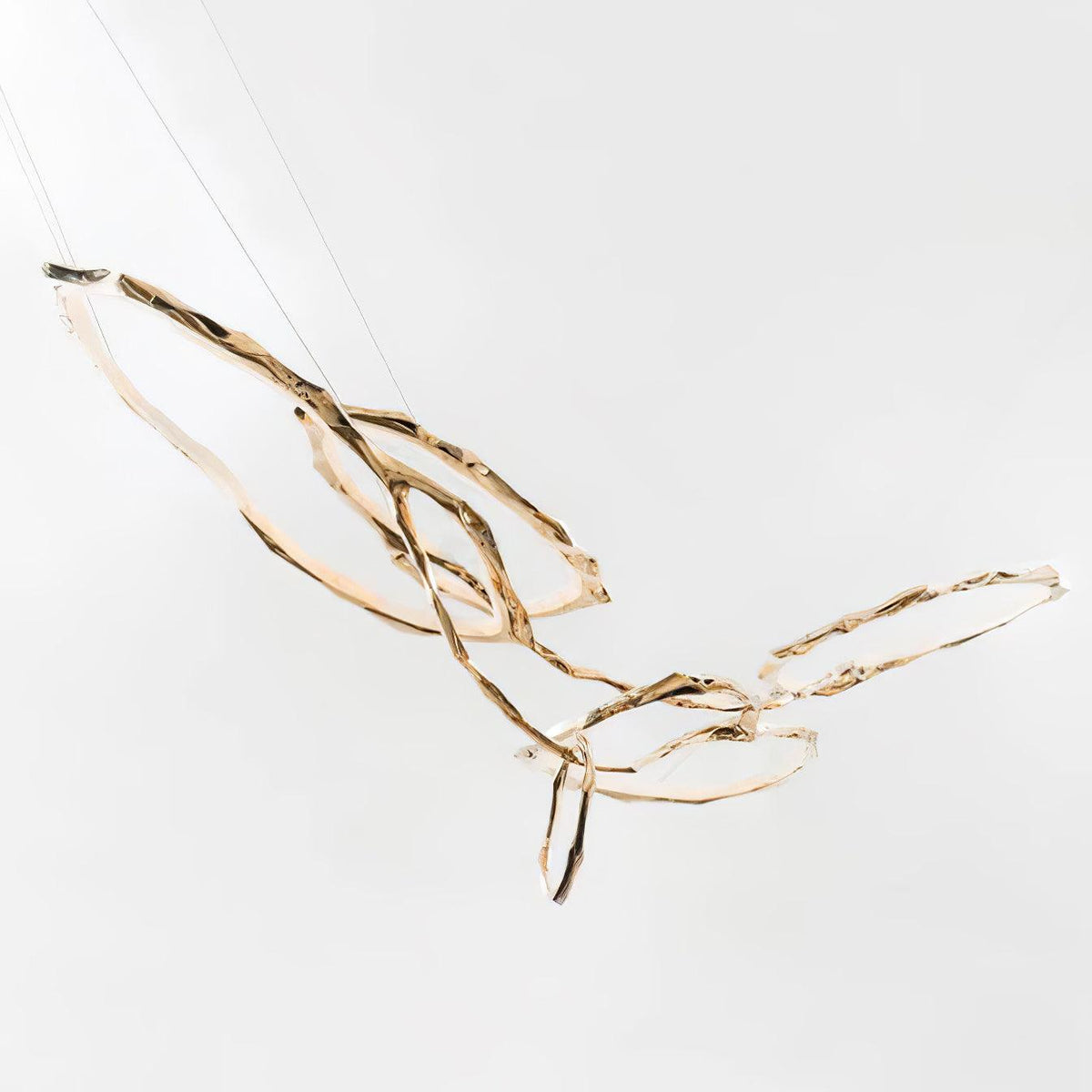 Aballs Kronleuchter Cloud Rings Series in Messing