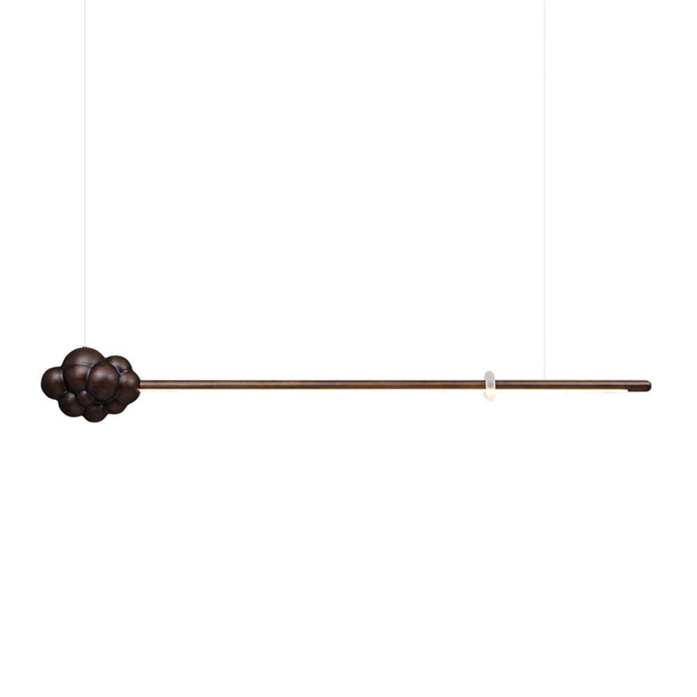Sylisia Pendelleuchte Holzstab Wolke Minimalistisch