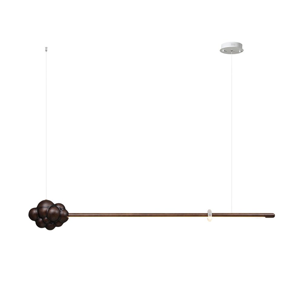 Sylisia Pendelleuchte Holzstab Wolke Minimalistisch