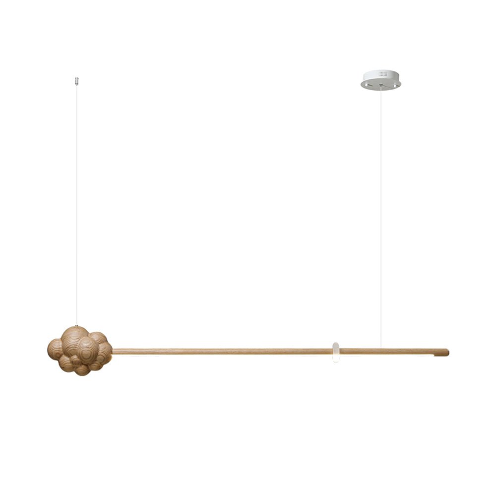Sylisia Pendelleuchte Holzstab Wolke Minimalistisch