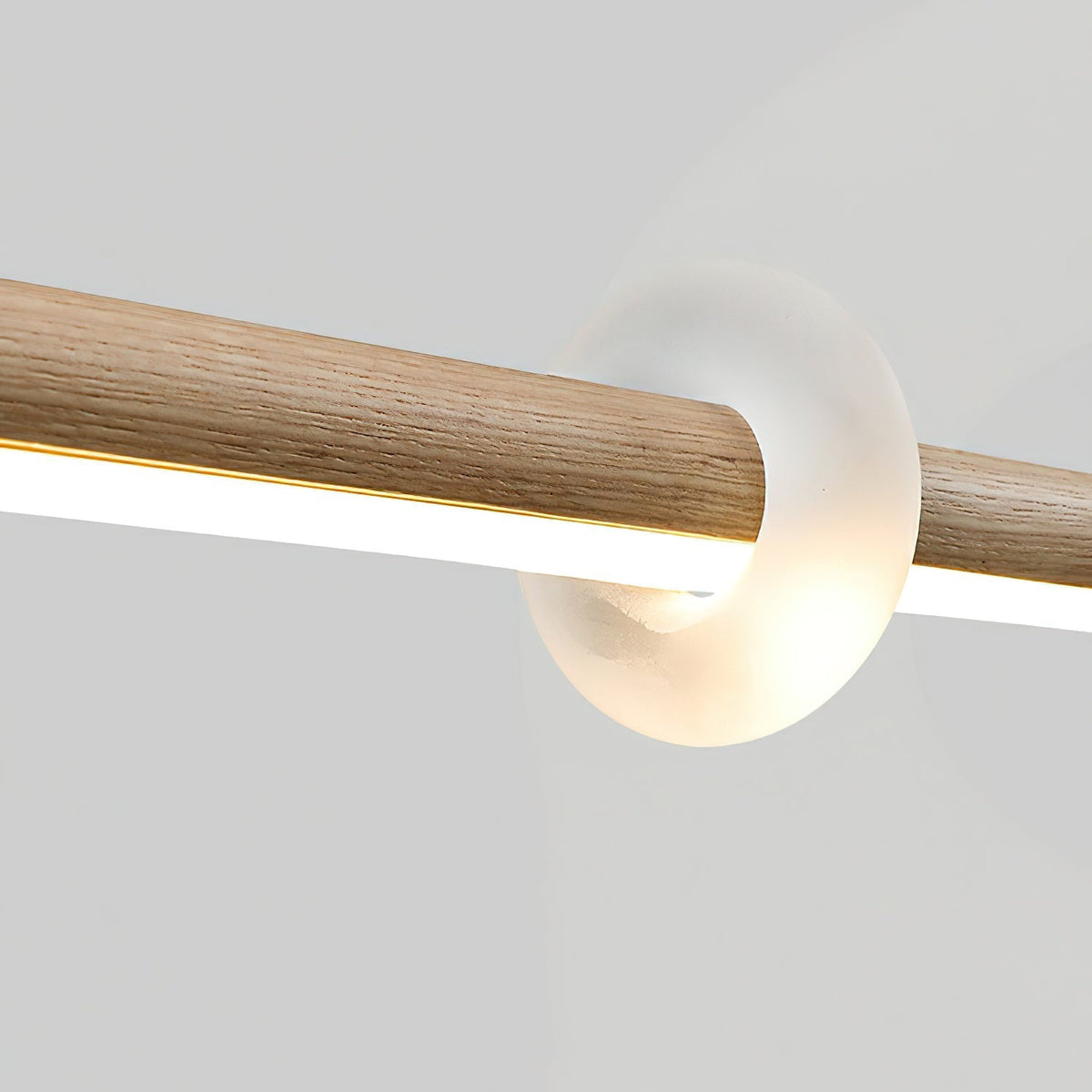 Sylisia Pendelleuchte Holzstab Wolke Minimalistisch