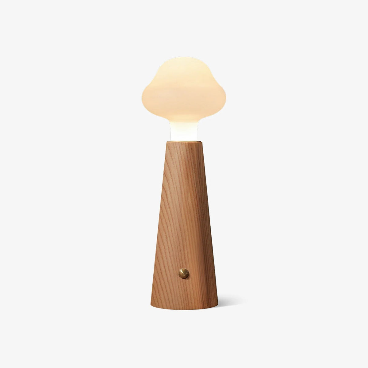 Mushio Tischlampe aus Holz in Wolkenform