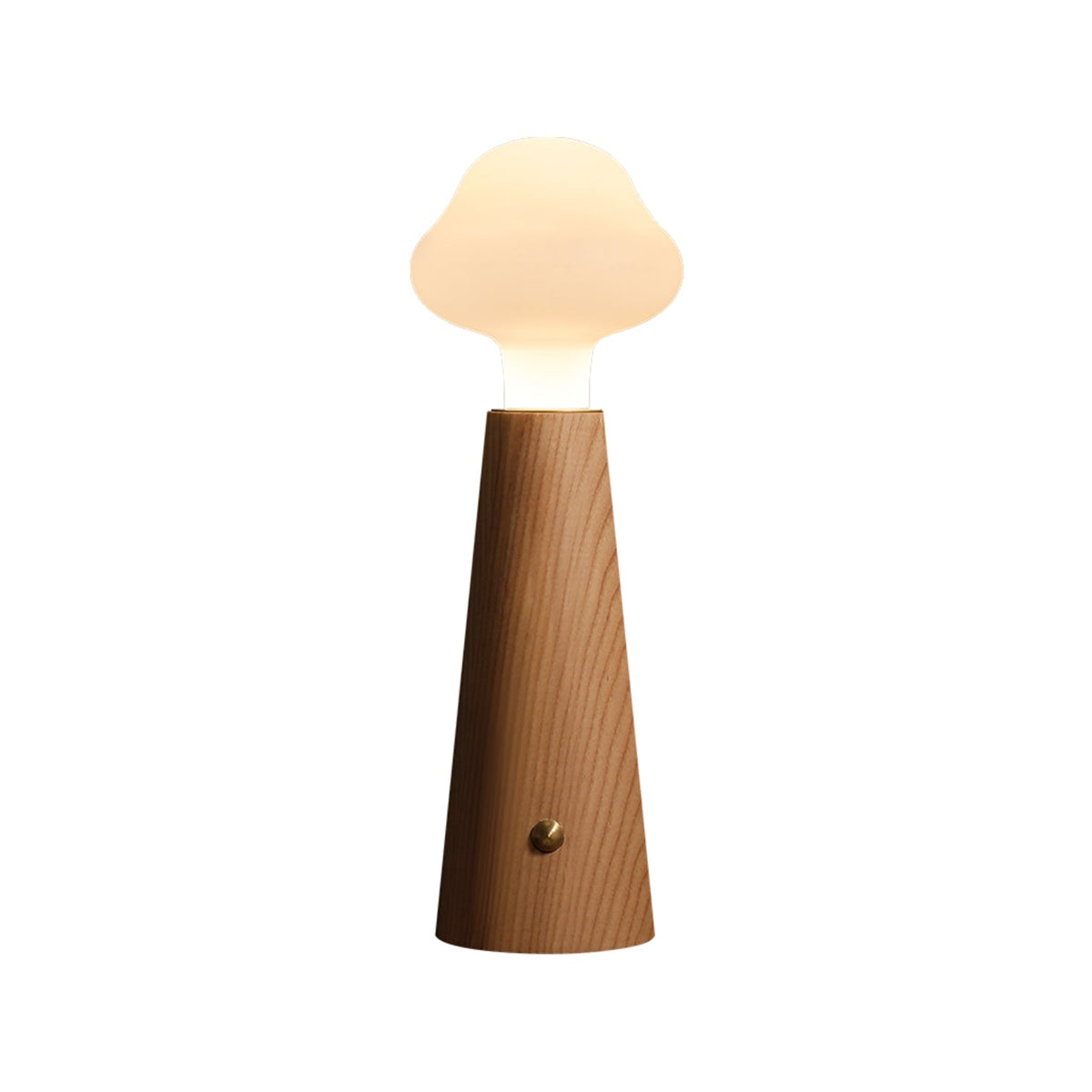 Mushio Tischlampe aus Holz in Wolkenform