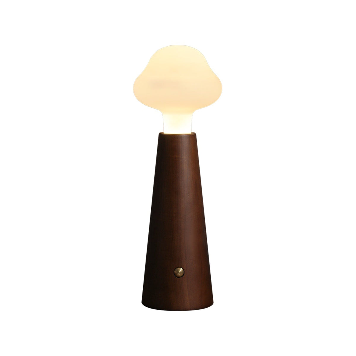 Mushio Tischlampe aus Holz in Wolkenform