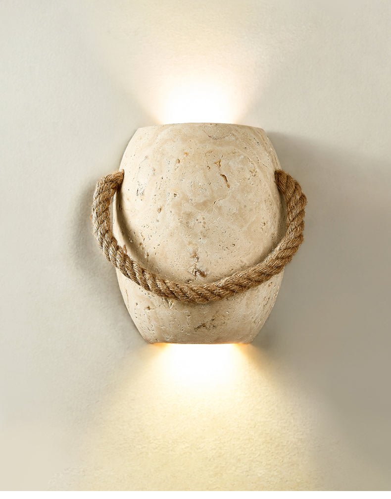 Coastal Rope Stone Wandleuchte
