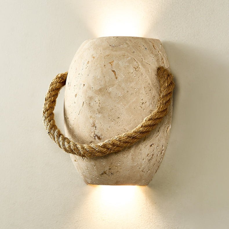 Coastal Rope Stone Wandleuchte