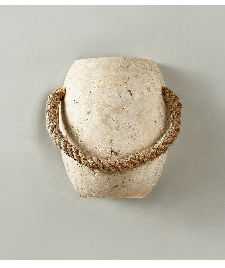 Coastal Rope Stone Wandleuchte