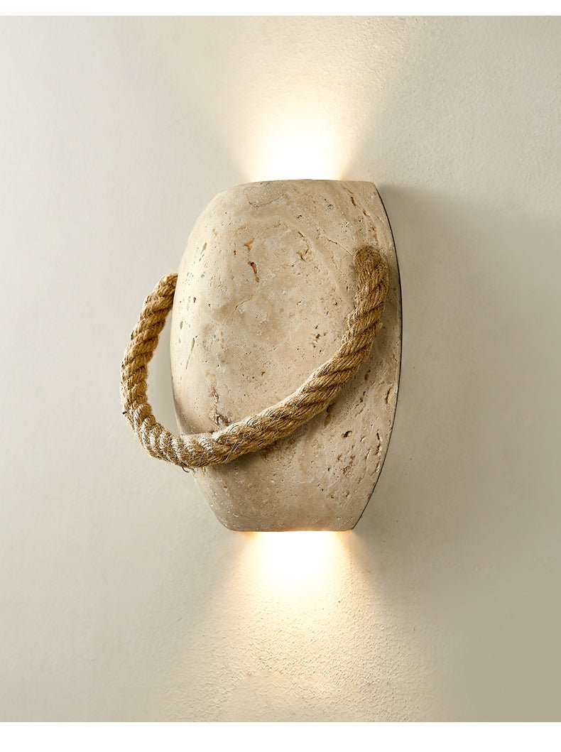 Coastal Rope Stone Wandleuchte