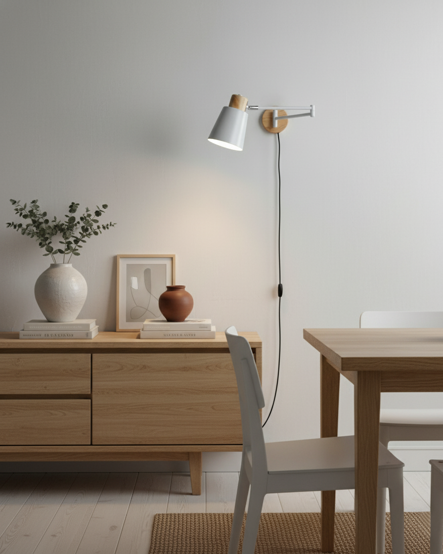 Reneraya verstellbare Wandleuchte mit US-Stecker