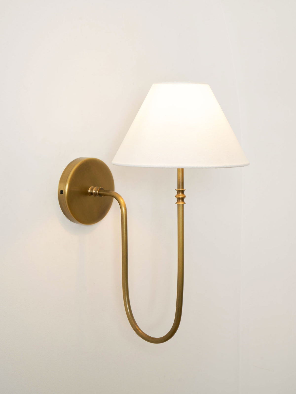 Devenq Vintage Industrial Stoff-Wandleuchte
