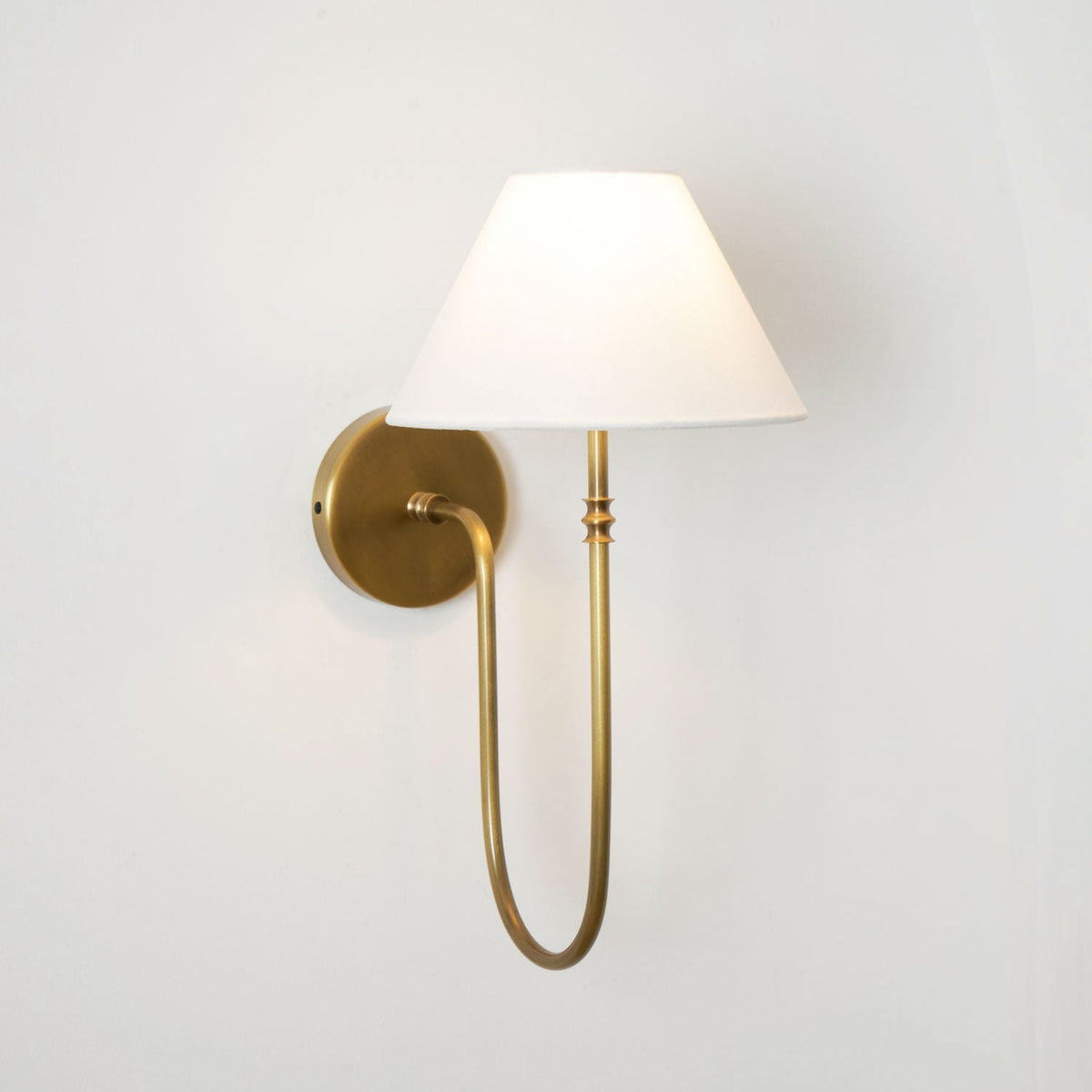 Devenq Vintage Industrial Stoff-Wandleuchte