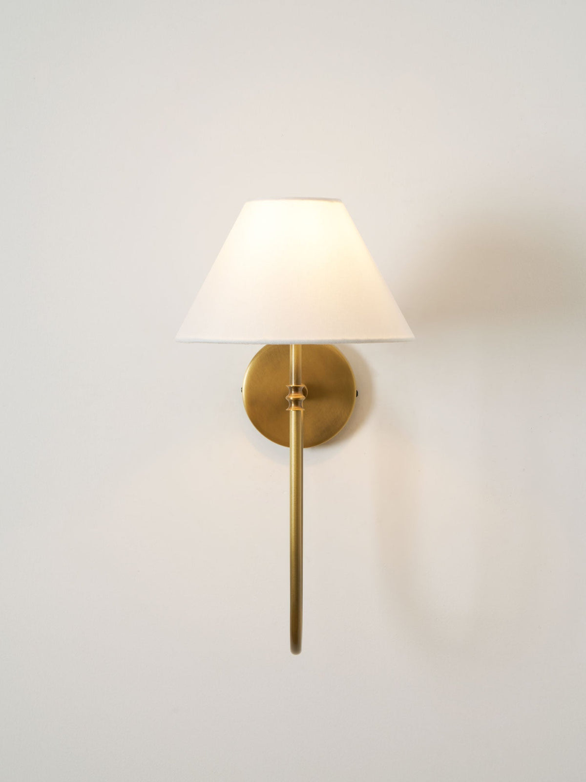 Devenq Vintage Industrial Stoff-Wandleuchte