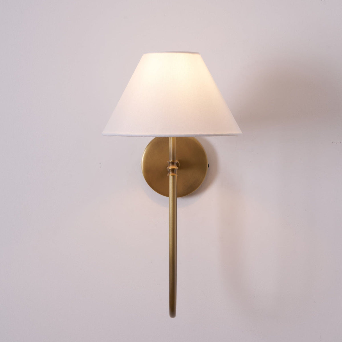 Devenq Vintage Industrial Stoff-Wandleuchte