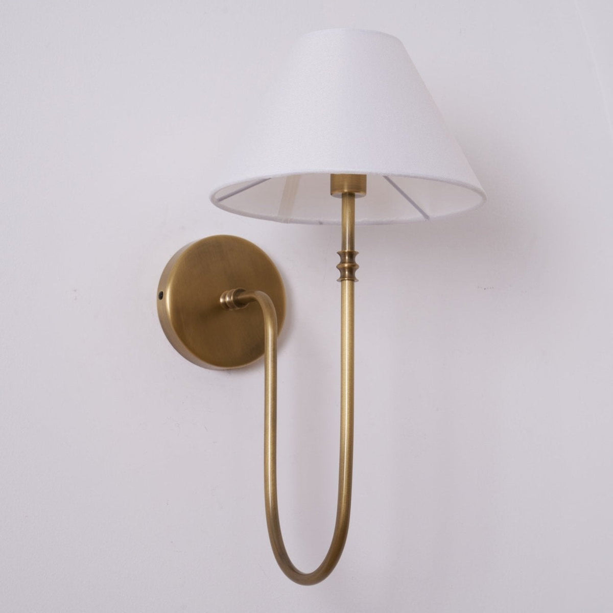 Devenq Vintage Industrial Stoff-Wandleuchte