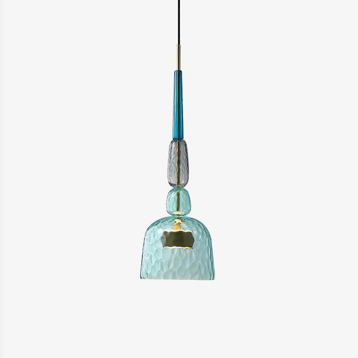 Voshan Bohemian Pendelleuchte aus Glas in Mischfarben
