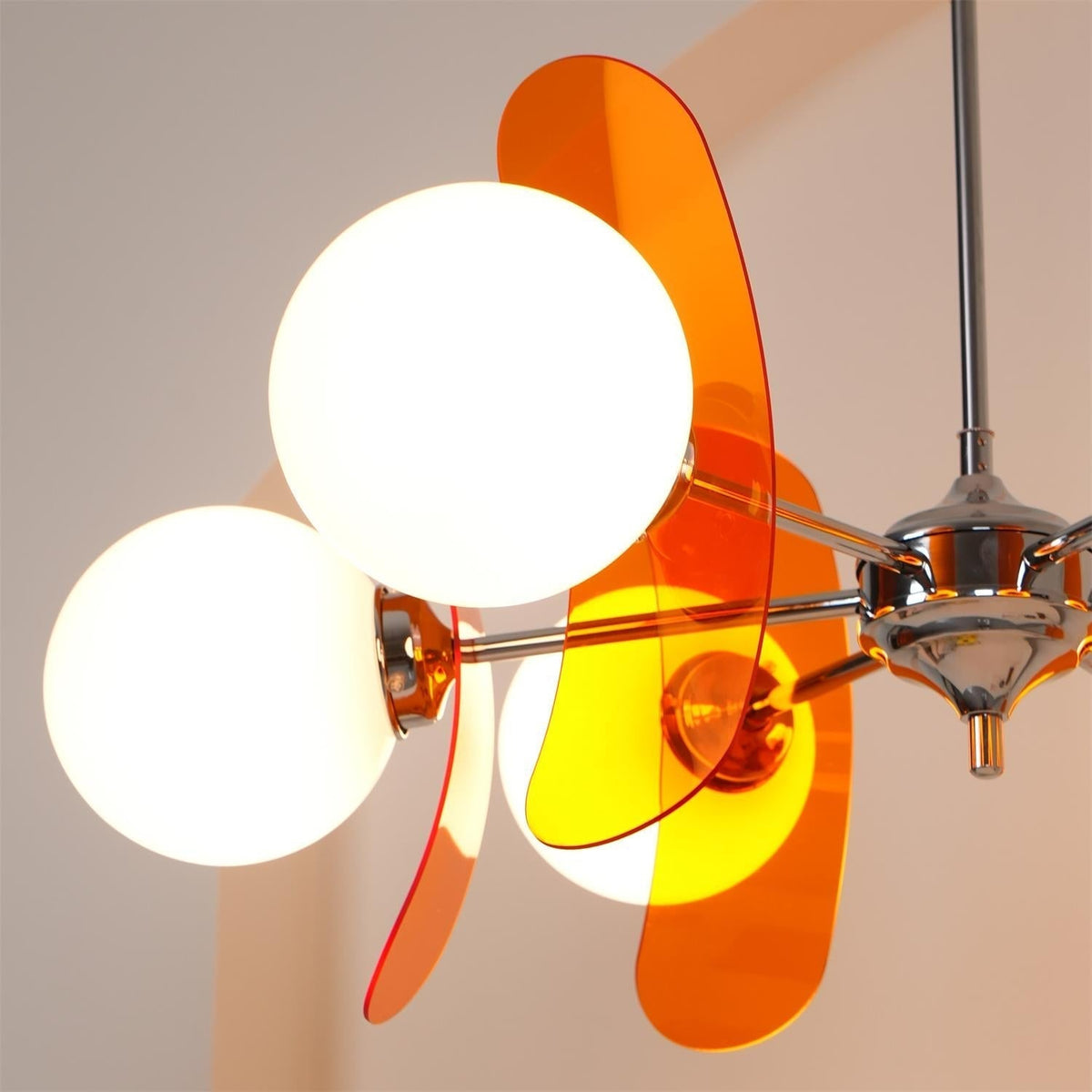 Prism Kreativität Sputnik Orange-Glas Kronleuchter