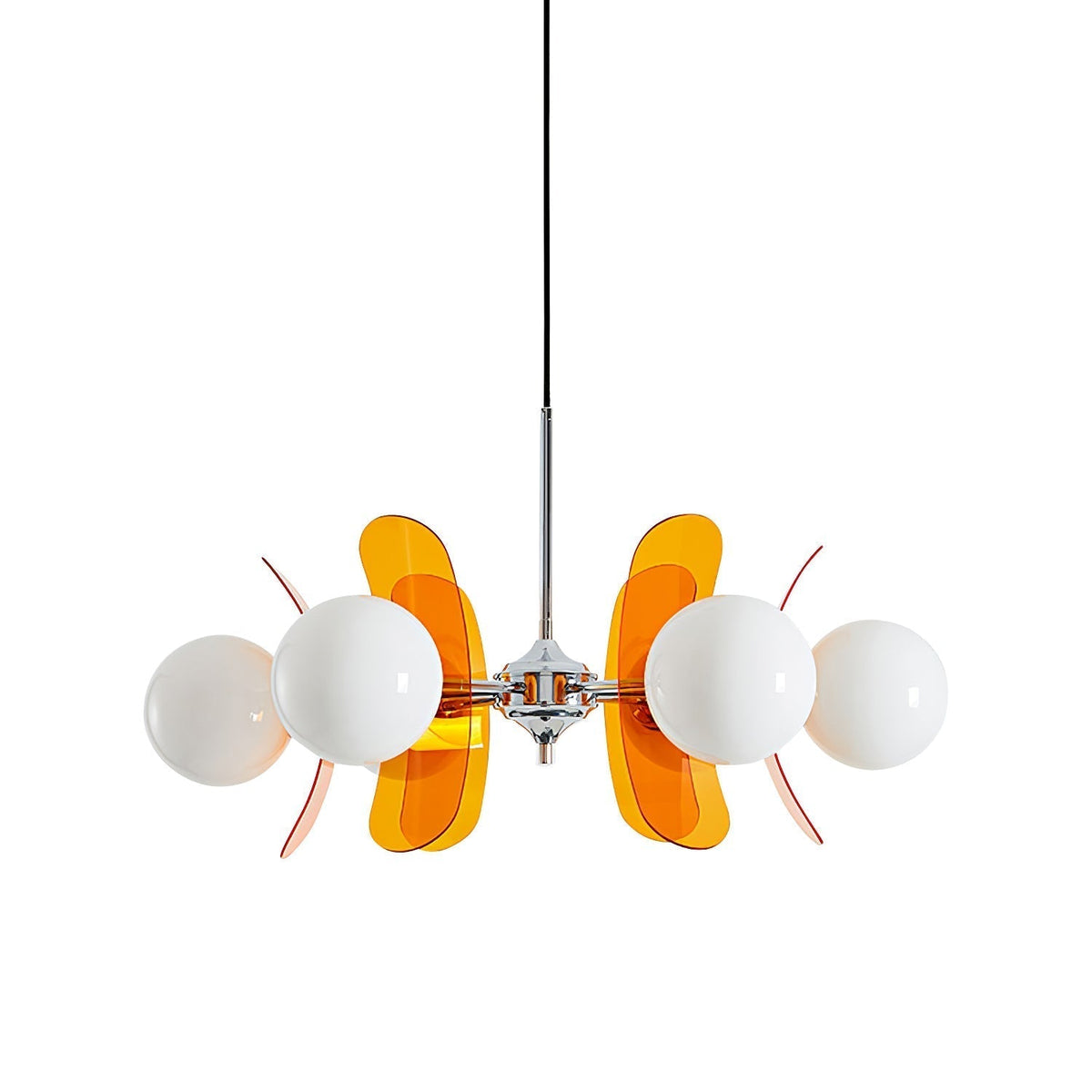 Prism Kreativität Sputnik Orange-Glas Kronleuchter