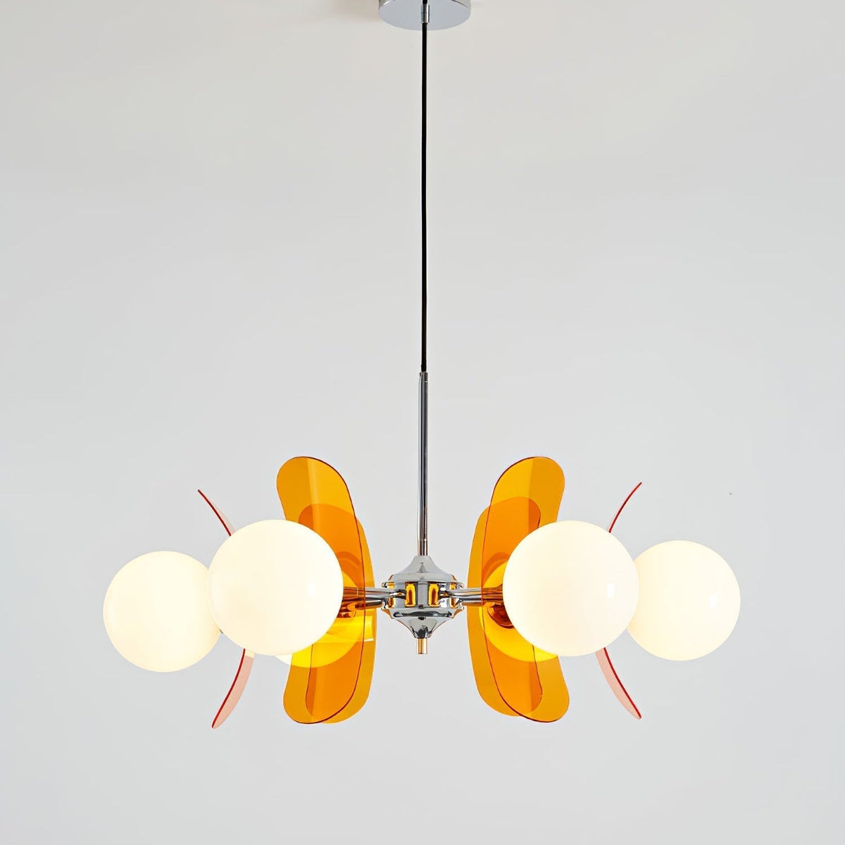 Prism Kreativität Sputnik Orange-Glas Kronleuchter