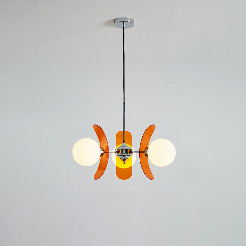 Prism Kreativität Sputnik Orange-Glas Kronleuchter