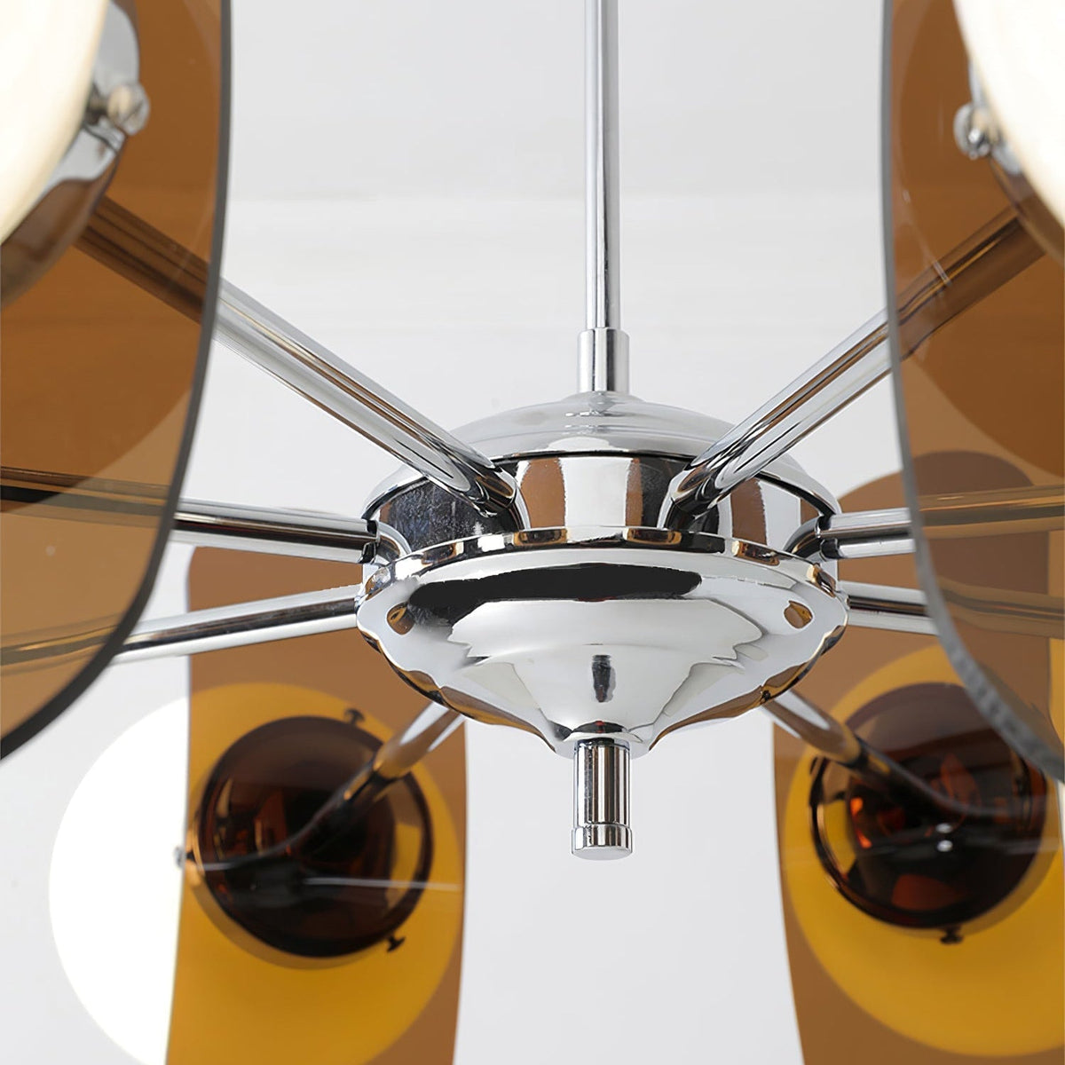 Prism Kreativität Sputnik Orange-Glas Kronleuchter