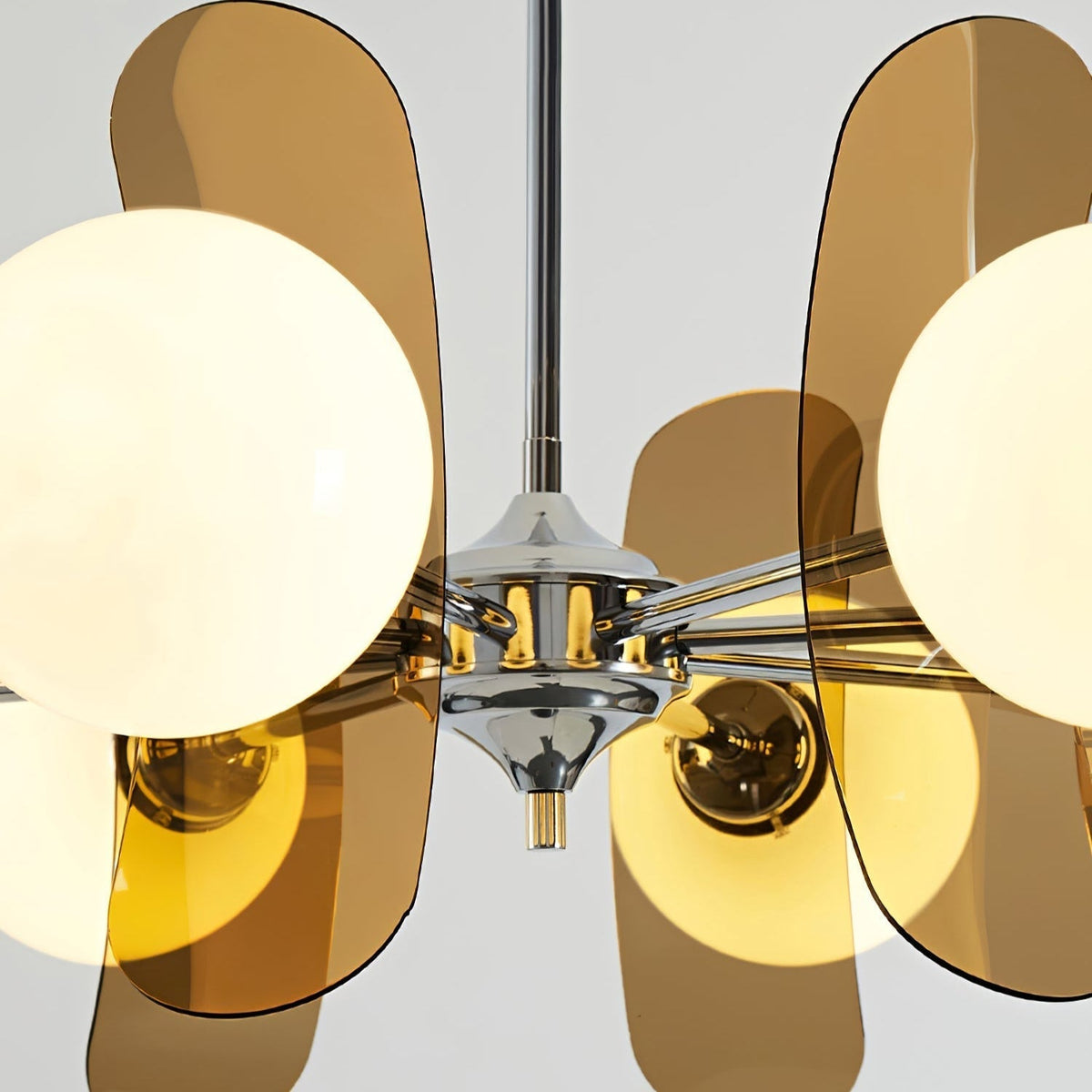 Prism Kreativität Sputnik Orange-Glas Kronleuchter