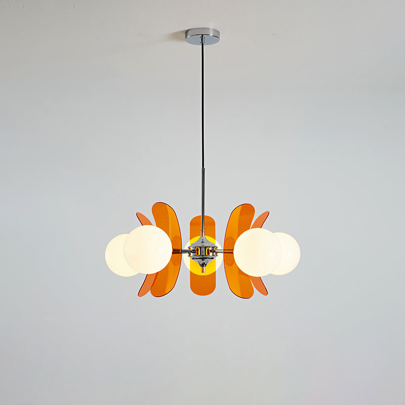 Prism Kreativität Sputnik Orange-Glas Kronleuchter