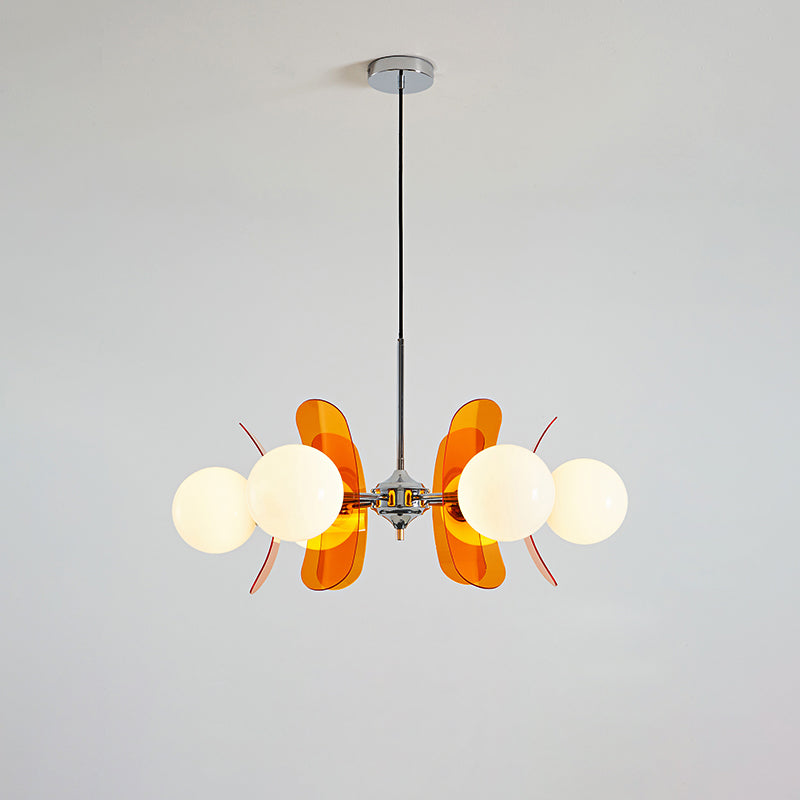 Prism Kreativität Sputnik Orange-Glas Kronleuchter