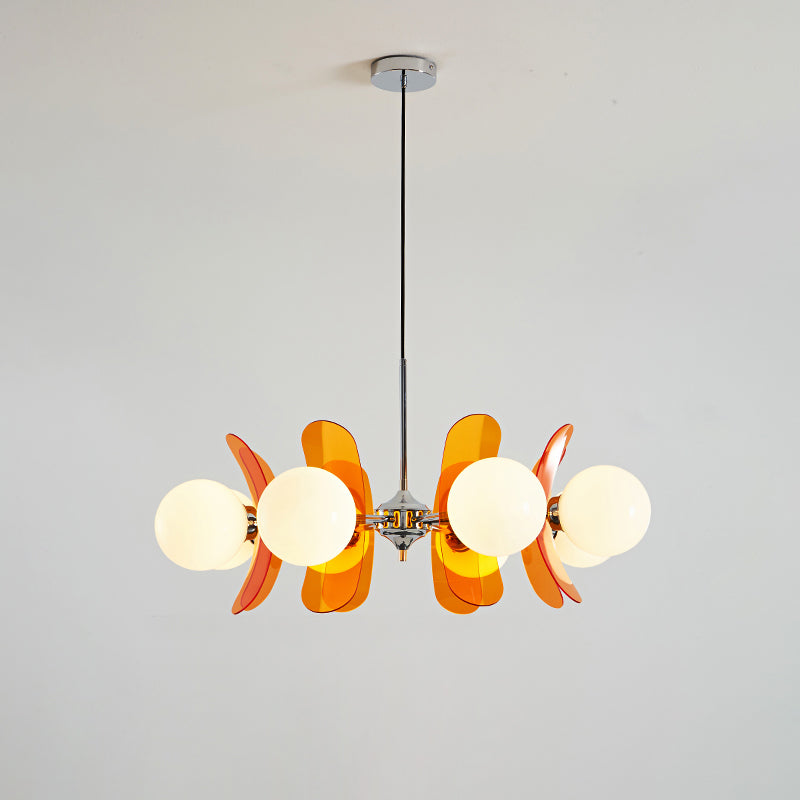 Prism Kreativität Sputnik Orange-Glas Kronleuchter