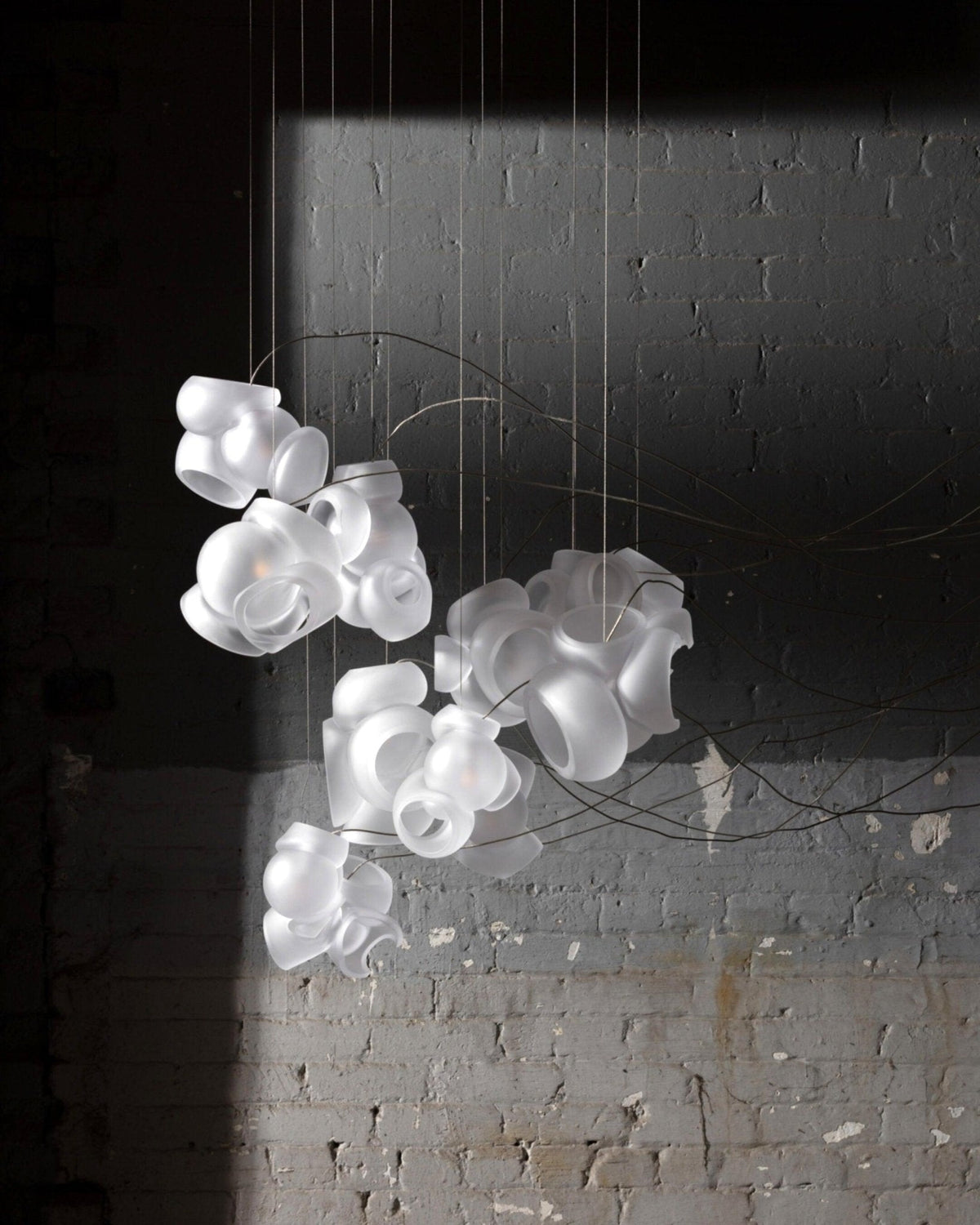 Ursa Bubbles Cluster-Glas-Pendelleuchte