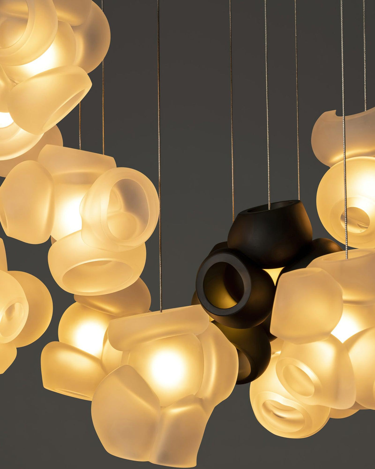Ursa Bubbles Cluster-Glas-Pendelleuchte