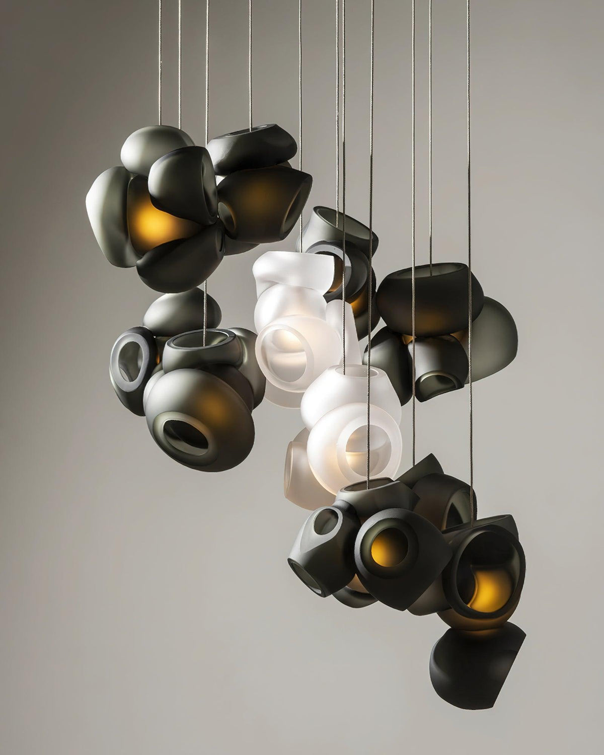 Ursa Bubbles Cluster-Glas-Pendelleuchte