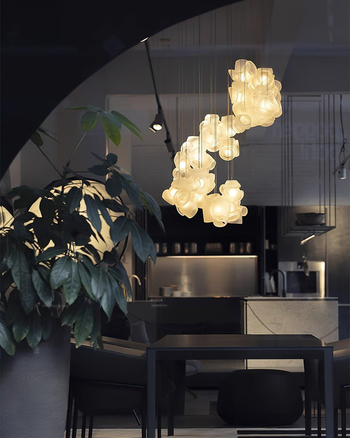 Ursa Bubbles Cluster-Glas-Pendelleuchte