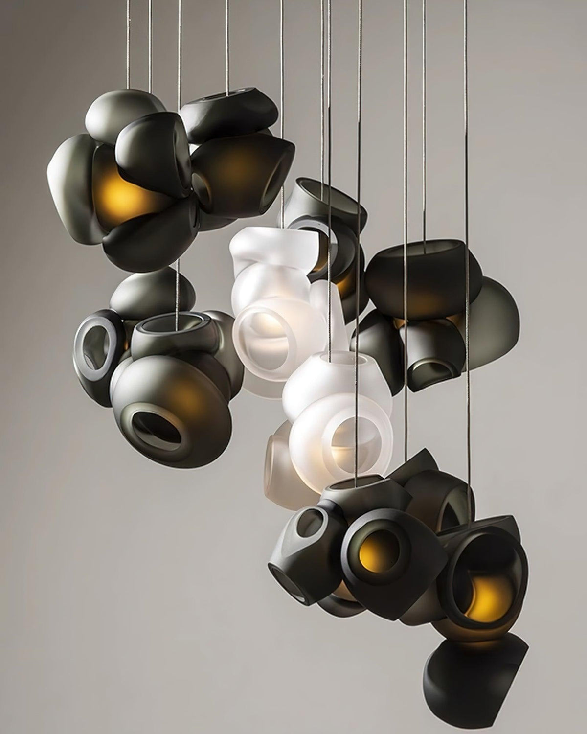 Ursa Bubbles Cluster-Glas-Pendelleuchte
