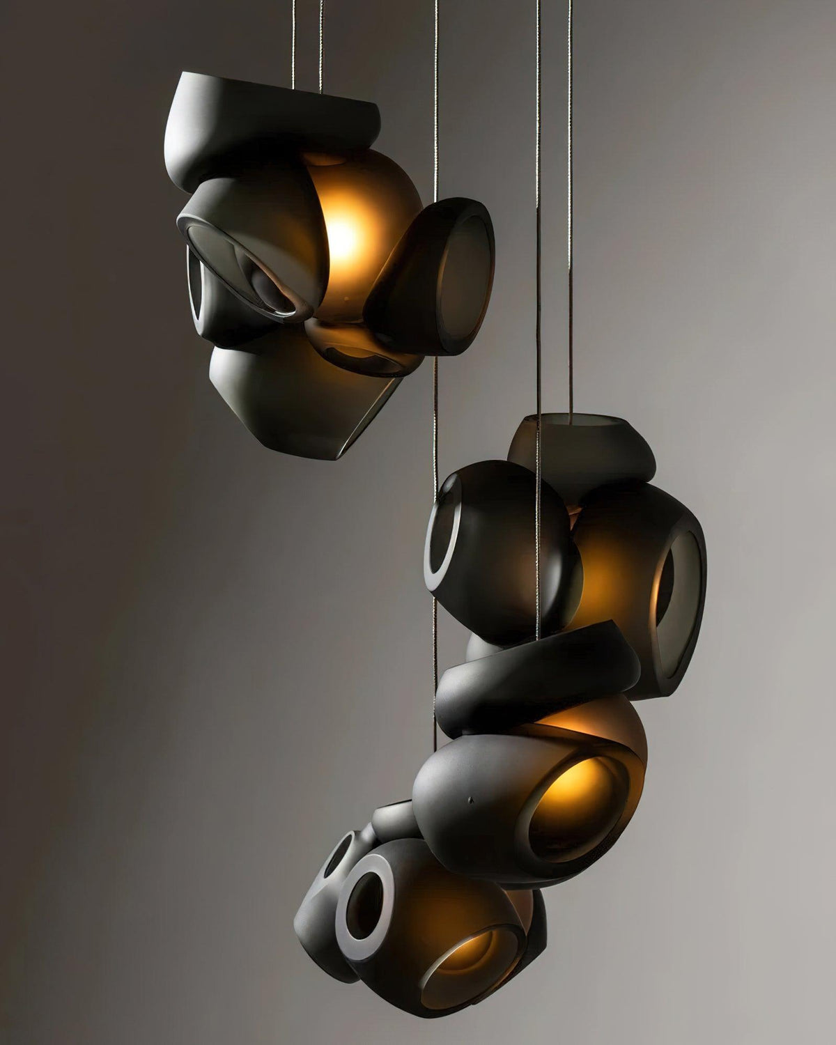 Ursa Bubbles Cluster-Glas-Pendelleuchte