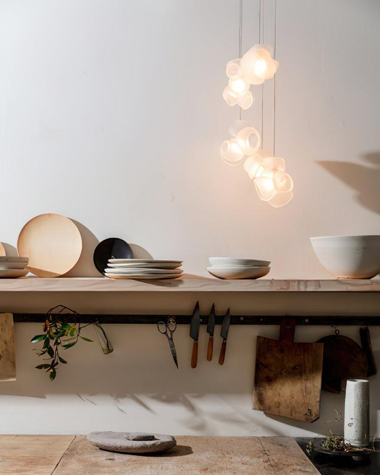 Ursa Bubbles Cluster-Glas-Pendelleuchte