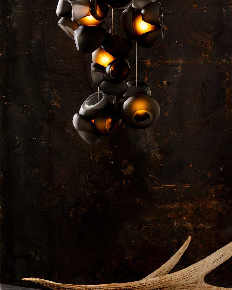 Ursa Bubbles Cluster-Glas-Pendelleuchte