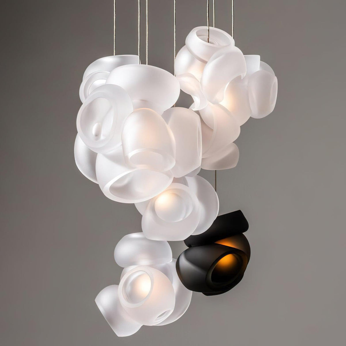 Ursa Bubbles Cluster-Glas-Pendelleuchte