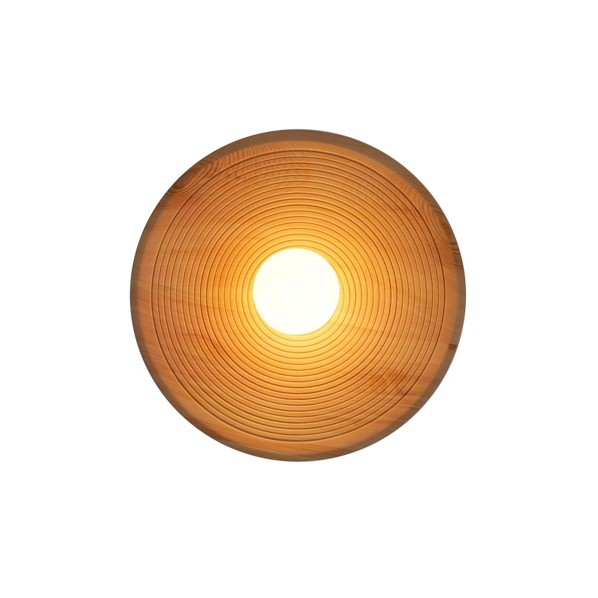 Aldenise zeitgenössische Wandleuchte aus Holz im Kontur-Design