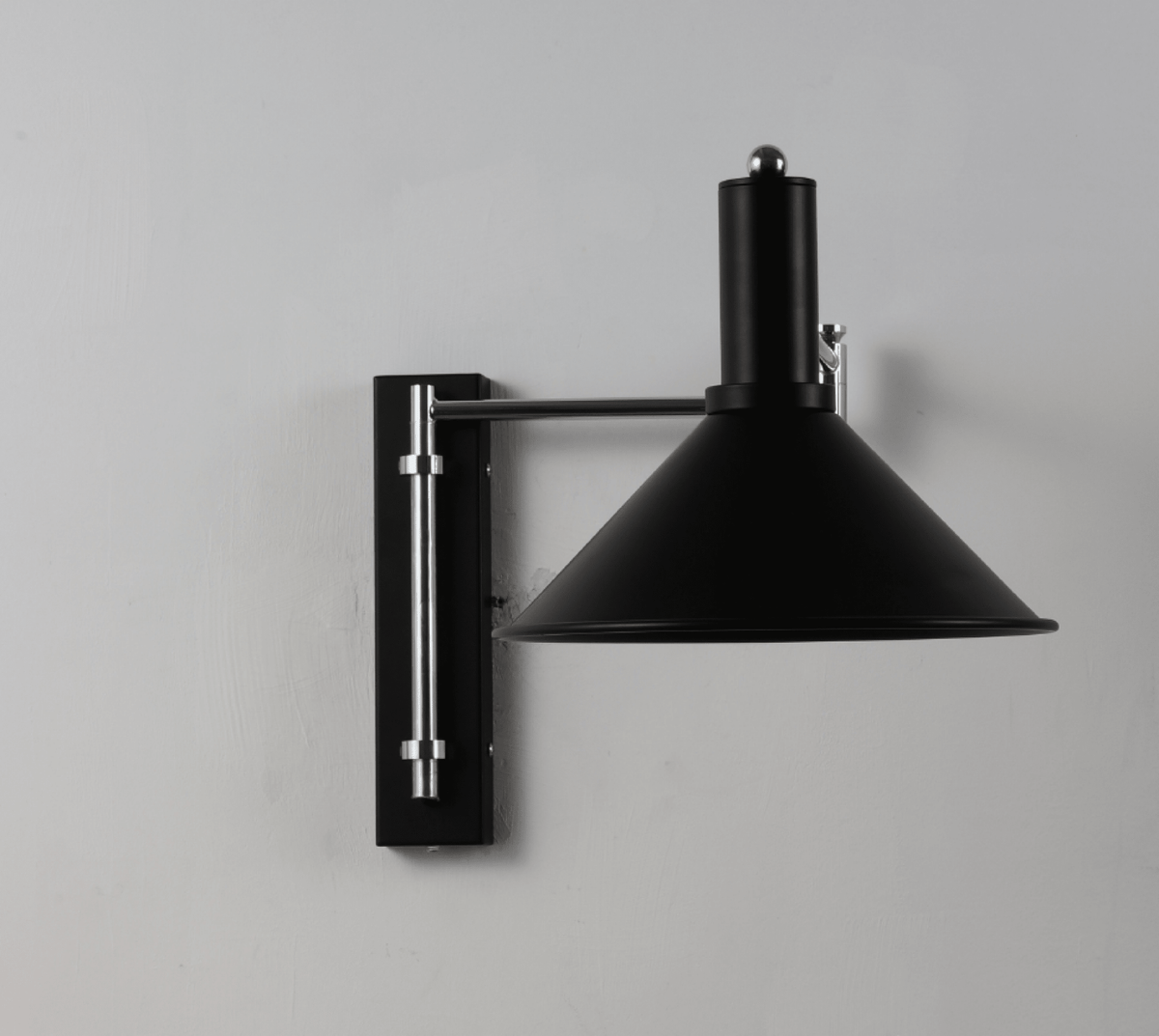 Cone Swing-Arm Wandleuchte Emailleisen zeitgenössisch Schlafzimmer Flur | Cielum